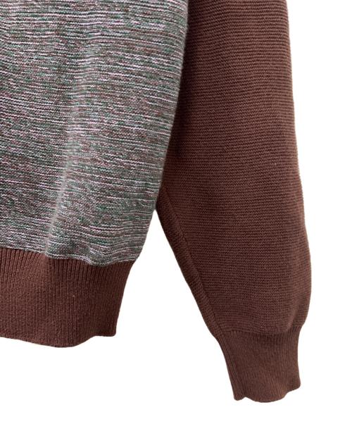 BoTT（ボット）BoTT (ボット) Marled Knit Polo グレー×ブラウン サイズ:Ｓの古着・服飾アイテム