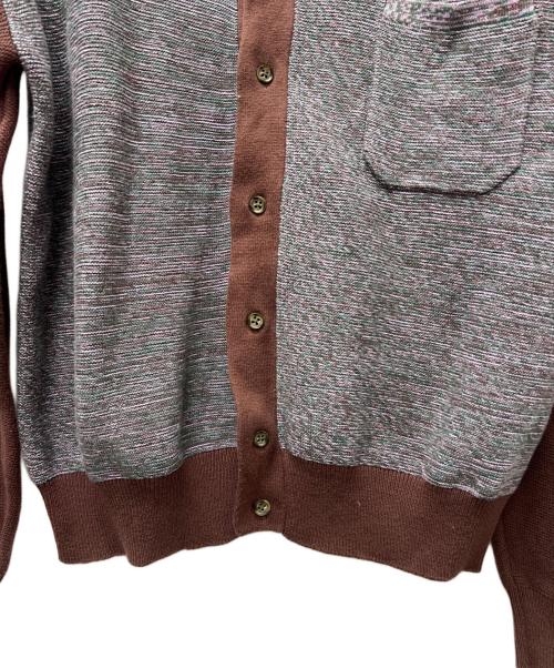 BoTT（ボット）BoTT (ボット) Marled Knit Polo グレー×ブラウン サイズ:Ｓの古着・服飾アイテム