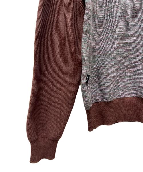 BoTT（ボット）BoTT (ボット) Marled Knit Polo グレー×ブラウン サイズ:Ｓの古着・服飾アイテム