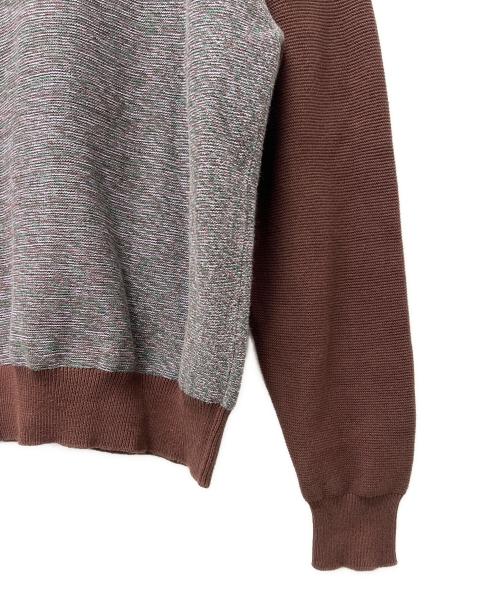 BoTT（ボット）BoTT (ボット) Marled Knit Polo グレー×ブラウン サイズ:Ｓの古着・服飾アイテム