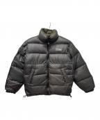 FIRST DOWNファーストダウン）の古着「リバーシブルダウンジャケット」｜グレー×カーキ