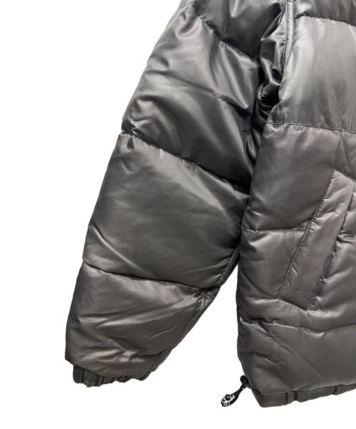 FIRST DOWN（ファーストダウン）FIRST DOWN (ファーストダウン) リバーシブルダウンジャケット グレー×カーキ サイズ:Ｌの古着・服飾アイテム