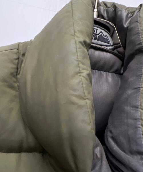 FIRST DOWN（ファーストダウン）FIRST DOWN (ファーストダウン) リバーシブルダウンジャケット グレー×カーキ サイズ:Ｌの古着・服飾アイテム