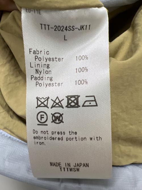 TTT MSW（ティー）TTT MSW (ティー) パフべスト スカイブルー サイズ:Ｌの古着・服飾アイテム