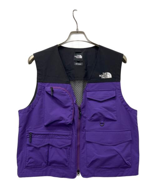 THE NORTH FACE（ザ ノース フェイス）THE NORTH FACE (ザ ノース フェイス) BEAMS (ビームス) OUTDOOR UTILITY VEST ブラック×パープル サイズ:ＸＬの古着・服飾アイテム
