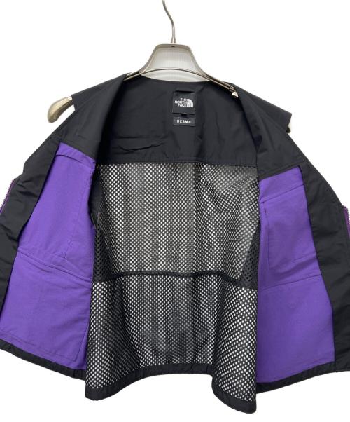 THE NORTH FACE（ザ ノース フェイス）THE NORTH FACE (ザ ノース フェイス) BEAMS (ビームス) OUTDOOR UTILITY VEST ブラック×パープル サイズ:ＸＬの古着・服飾アイテム