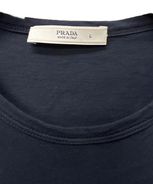PRADA（プラダ）PRADA (プラダ) 半袖カットソー ネイビー サイズ:Ｌの古着・服飾アイテム