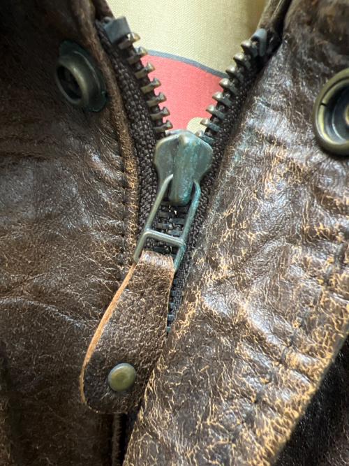 SKELLY（スケリー）SKELLY (スケリー) レザーフライトジャケット ブラウン サイズ:Ｍの古着・服飾アイテム