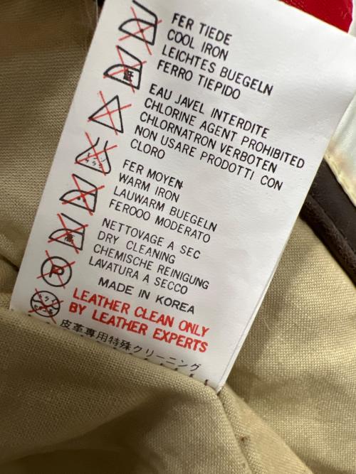 SKELLY（スケリー）SKELLY (スケリー) レザーフライトジャケット ブラウン サイズ:Ｍの古着・服飾アイテム