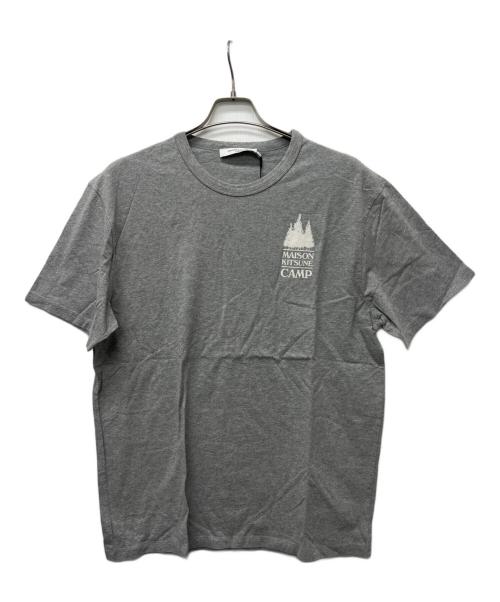 maison kitsune（メゾンキツネ）maison kitsune (メゾンキツネ) 半袖カットソー グレー サイズ:ＸＬの古着・服飾アイテム