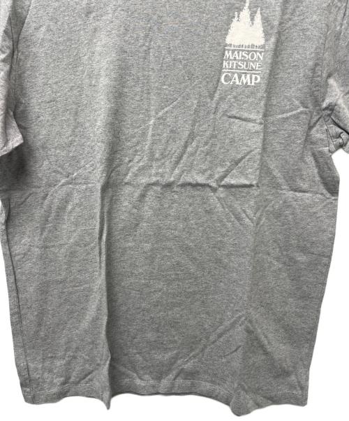 maison kitsune（メゾンキツネ）maison kitsune (メゾンキツネ) 半袖カットソー グレー サイズ:ＸＬの古着・服飾アイテム