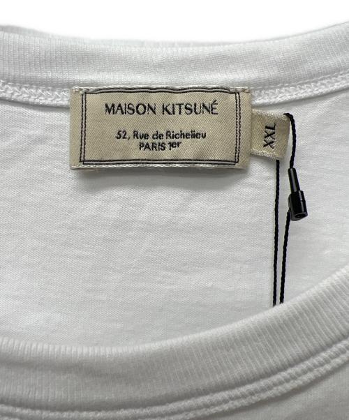 maison kitsune（メゾンキツネ）MAISON KITSUNE (メゾンキツネ) 半袖カットソー ホワイト サイズ:XXLの古着・服飾アイテム