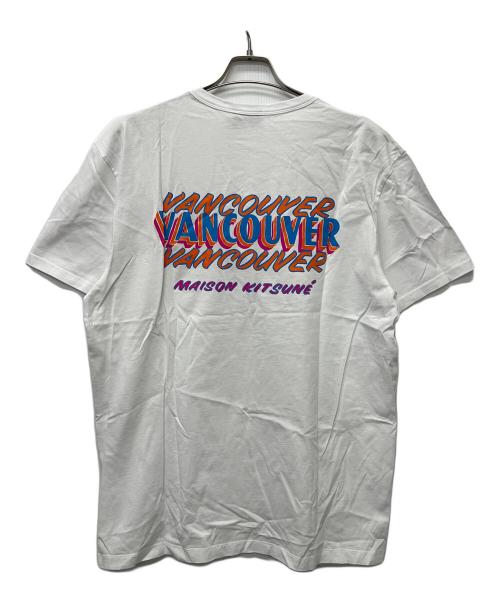 maison kitsune（メゾンキツネ）MAISON KITSUNE (メゾンキツネ) 半袖カットソー ホワイト サイズ:XXLの古着・服飾アイテム