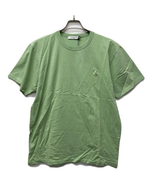 maison kitsune（メゾンキツネ）maison kitsune (メゾンキツネ) 半袖カットソー グリーン サイズ:ＸＬの古着・服飾アイテム