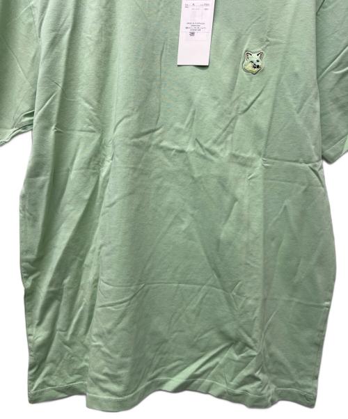 maison kitsune（メゾンキツネ）maison kitsune (メゾンキツネ) 半袖カットソー グリーン サイズ:ＸＬの古着・服飾アイテム