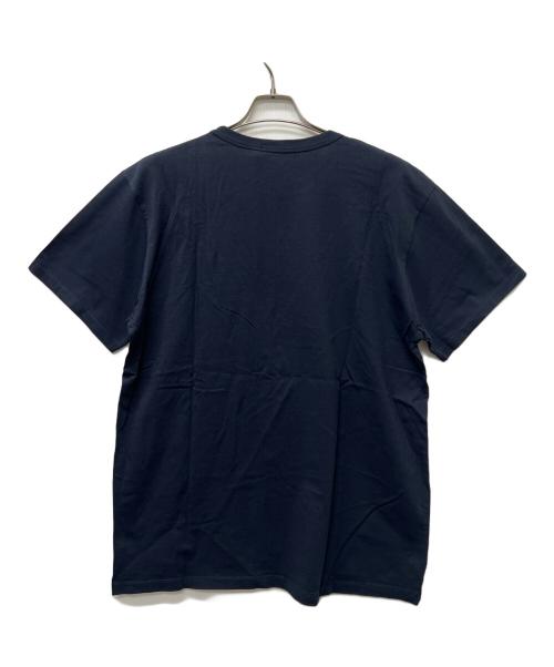 maison kitsune（メゾンキツネ）maison kitsune (メゾンキツネ) 半袖カットソー ネイビー サイズ:XXLの古着・服飾アイテム