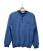 maison kitsuneメゾンキツネ）の古着「薄手ニット」｜ブルー