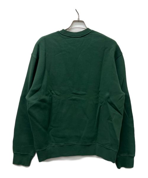 maison kitsune（メゾンキツネ）maison kitsune (メゾンキツネ) クルーネックスウェット グリーン サイズ:ＸＬの古着・服飾アイテム