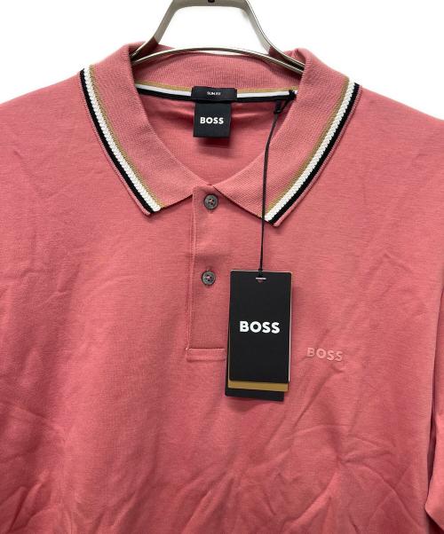 BOSS（ボス）BOSS (ボス) 半袖ポロシャツ ピンク サイズ:XXLの古着・服飾アイテム