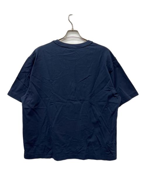 maison kitsune（メゾンキツネ）maison kitsune (メゾンキツネ) 半袖カットソー ネイビー サイズ:ＸＬの古着・服飾アイテム