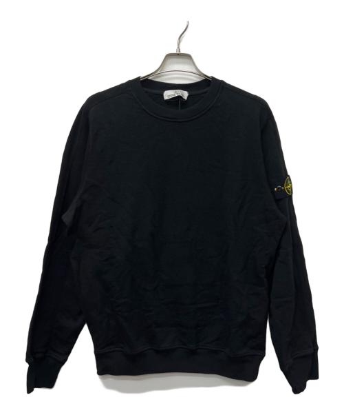 STONE ISLAND（ストーンアイランド）STONE ISLAND (ストーンアイランド) クルーネックスウェット ブラック サイズ:Ｌの古着・服飾アイテム