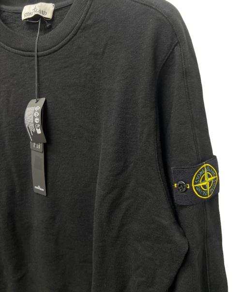 STONE ISLAND（ストーンアイランド）STONE ISLAND (ストーンアイランド) クルーネックスウェット ブラック サイズ:Ｌの古着・服飾アイテム