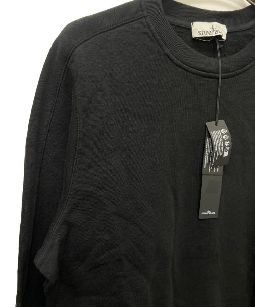 STONE ISLAND（ストーンアイランド）STONE ISLAND (ストーンアイランド) クルーネックスウェット ブラック サイズ:Ｌの古着・服飾アイテム