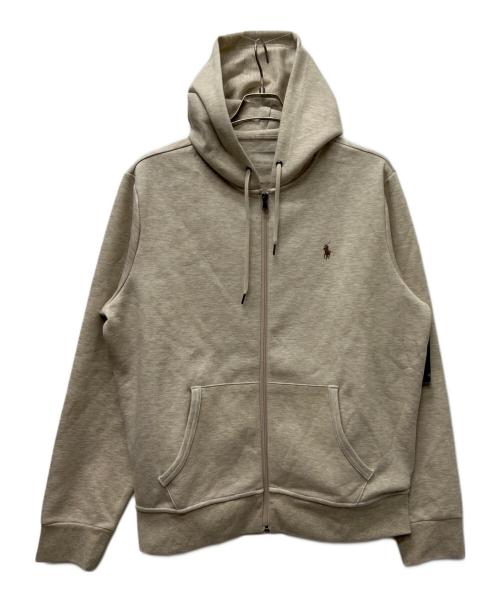 POLO RALPH LAUREN（ポロ・ラルフローレン）POLO RALPH LAUREN (ポロ・ラルフローレン) ジップパーカー ベージュ サイズ:Ｌの古着・服飾アイテム