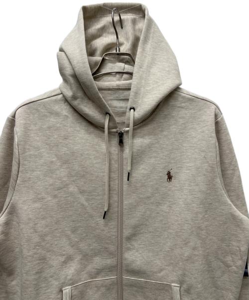 POLO RALPH LAUREN（ポロ・ラルフローレン）POLO RALPH LAUREN (ポロ・ラルフローレン) ジップパーカー ベージュ サイズ:Ｌの古着・服飾アイテム