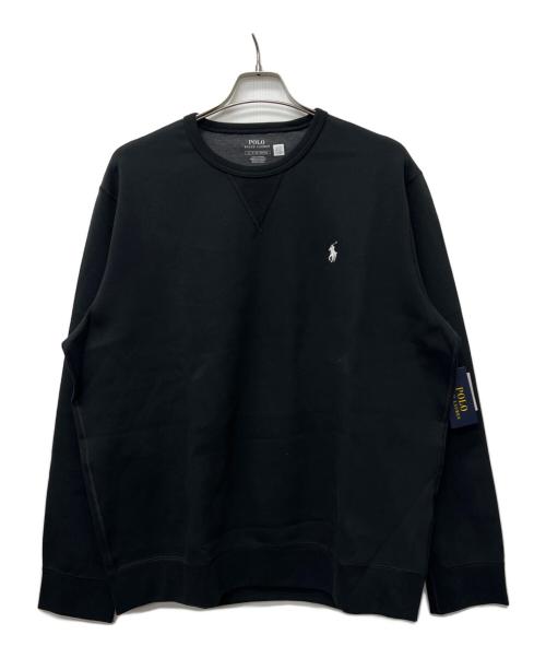 POLO RALPH LAUREN（ポロ・ラルフローレン）POLO RALPH LAUREN (ポロ・ラルフローレン) クルーネックスウェット ブラック サイズ:ＸＬの古着・服飾アイテム