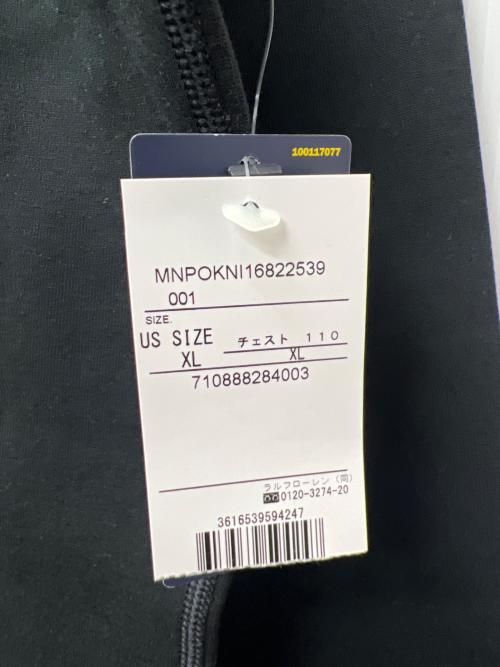 POLO RALPH LAUREN（ポロ・ラルフローレン）POLO RALPH LAUREN (ポロ・ラルフローレン) クルーネックスウェット ブラック サイズ:ＸＬの古着・服飾アイテム