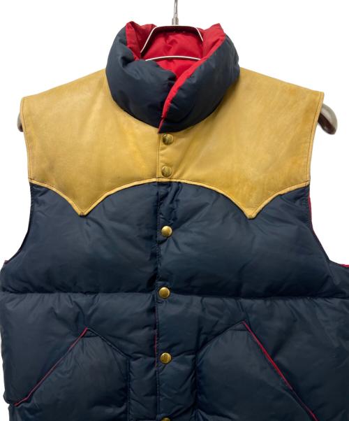 Rocky Mountain FeatherBed（ロッキーマウンテンフェザーベッド）Rocky Mountain FeatherBed (ロッキーマウンテンフェザーベッド) 70’s ダウンベスト ネイビー サイズ:４０の古着・服飾アイテム