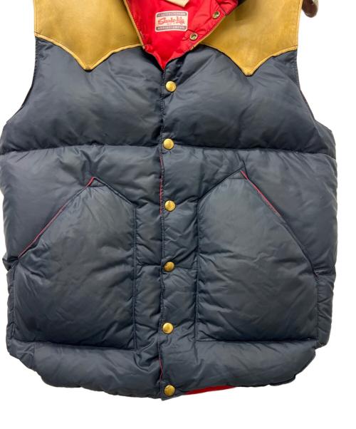 Rocky Mountain FeatherBed（ロッキーマウンテンフェザーベッド）Rocky Mountain FeatherBed (ロッキーマウンテンフェザーベッド) 70’s ダウンベスト ネイビー サイズ:４０の古着・服飾アイテム