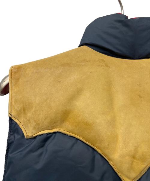 Rocky Mountain FeatherBed（ロッキーマウンテンフェザーベッド）Rocky Mountain FeatherBed (ロッキーマウンテンフェザーベッド) 70’s ダウンベスト ネイビー サイズ:４０の古着・服飾アイテム