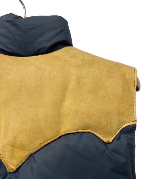 Rocky Mountain FeatherBed（ロッキーマウンテンフェザーベッド）Rocky Mountain FeatherBed (ロッキーマウンテンフェザーベッド) 70’s ダウンベスト ネイビー サイズ:４０の古着・服飾アイテム