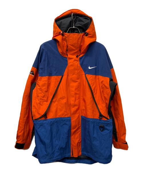 NIKE ACG（ナイキエーシージー）NIKE ACG (ナイキエーシージー) ナイロンジャケット オレンジ×ブルー サイズ:ＸＬの古着・服飾アイテム