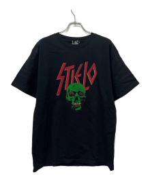 Hysteric Glamour（ヒステリックグラマー）の古着「Stie-lo DEATH SONG Tシャツ」｜ブラック