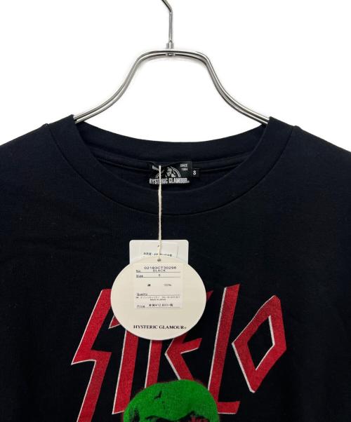 Hysteric Glamour（ヒステリックグラマー）Hysteric Glamour (ヒステリックグラマー) Stie-lo DEATH SONG Tシャツ ブラック サイズ:Ｓ 未使用品の古着・服飾アイテム