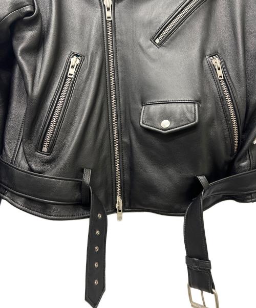 LIBEIRO（リベイロ）LIBEIRO (リベイロ) ダブルライダースジャケット ブラック サイズ:Ｍの古着・服飾アイテム