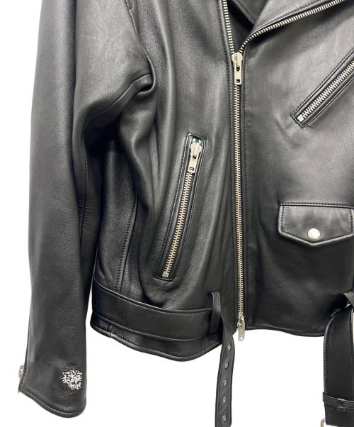 LIBEIRO（リベイロ）LIBEIRO (リベイロ) ダブルライダースジャケット ブラック サイズ:Ｍの古着・服飾アイテム