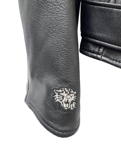 LIBEIRO（リベイロ）LIBEIRO (リベイロ) ダブルライダースジャケット ブラック サイズ:Ｍの古着・服飾アイテム