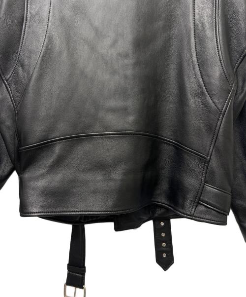 LIBEIRO（リベイロ）LIBEIRO (リベイロ) ダブルライダースジャケット ブラック サイズ:Ｍの古着・服飾アイテム