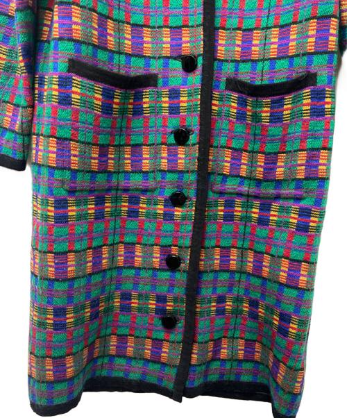 Yves Saint Laurent（イヴサンローラン）Yves Saint Laurent (イヴサンローラン) ニットコート グリーン サイズ:Ｍの古着・服飾アイテム