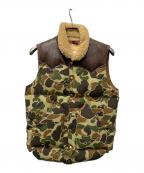Rocky Mountain FeatherBed×WAREHOUSEロッキーマウンテンフェザーベッド×ウエアハウス）の古着「ダウンベスト」｜ベージュ