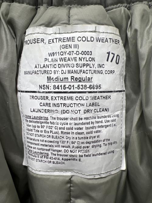 ECWCS（エクワックス）ECWCS (エクワックス) パンツ グレー サイズ:Ｍの古着・服飾アイテム