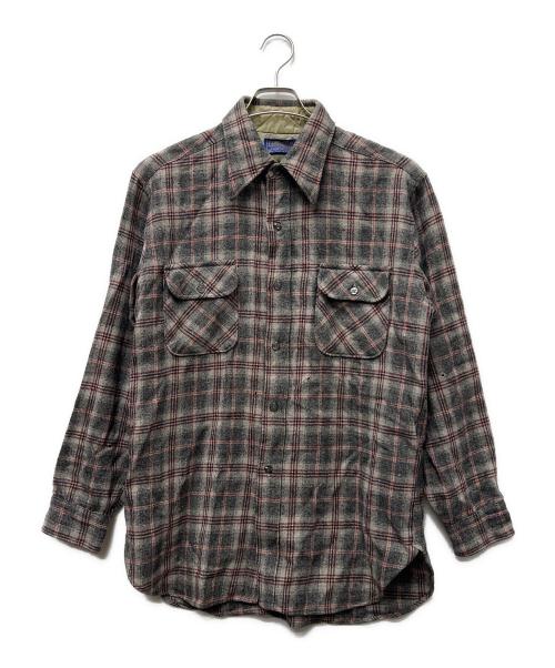 PENDLETON（ペンドルトン）PENDLETON (ペンドルトン) ウールシャツ グレー サイズ:Ｌの古着・服飾アイテム
