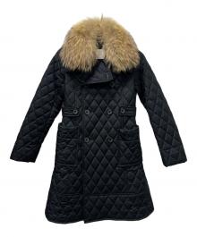 Aquascutum（アクアスキュータム）の古着「キルティングコート」｜ブラック