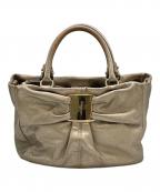 Salvatore Ferragamoサルヴァトーレ フェラガモ）の古着「2WAYバッグ」｜金具キズ・シャンパンゴールド