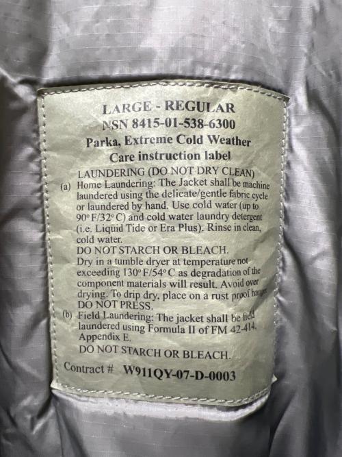 US ARMY（ユーエスアーミー）US ARMY (ユーエスアーミー) ミリタリージャケット グレー サイズ:Ｌの古着・服飾アイテム