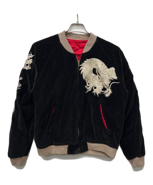 CROPPED HEADS（クロップドヘッズ）CROPPED HEADS (クロップドヘッズ) スカジャン ブラック サイズ:Mの古着・服飾アイテム